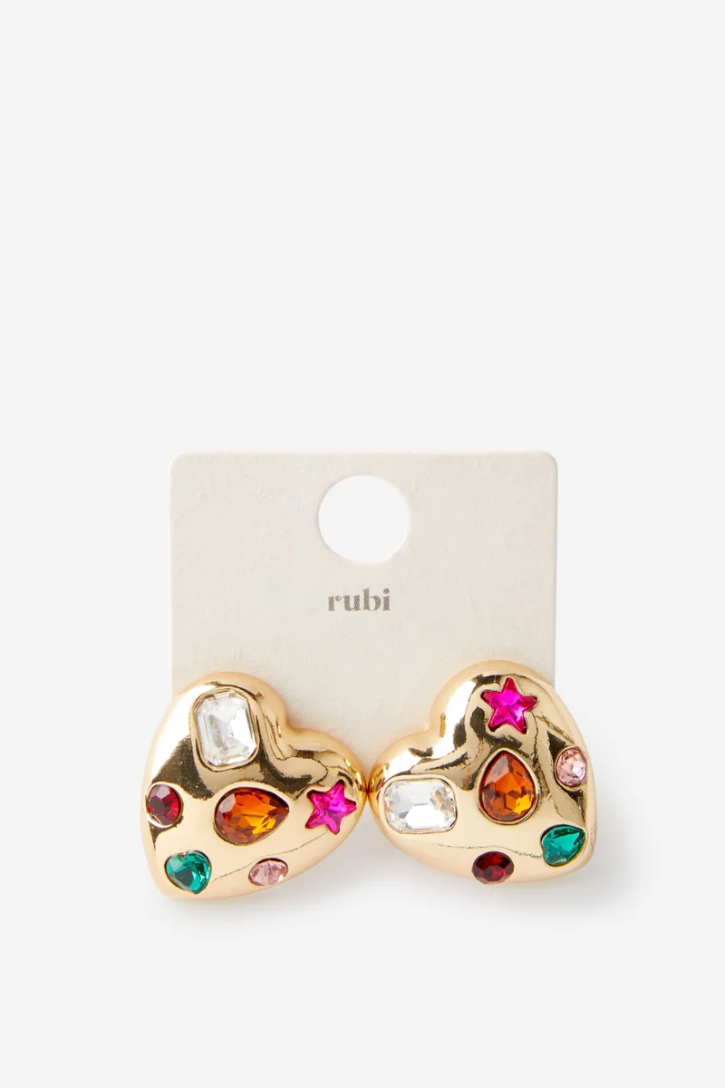 Rubi Mid Charm Earring